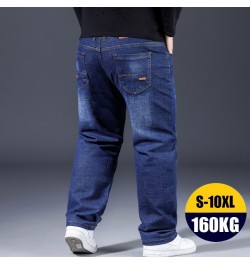 Fashion 10XL Oversize Jeans Men Fat Loose Trousers Casual Cargo Pants Jeans Men Black Baggy Jeans Comfortable Work Daily Jean...