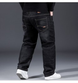 Fashion 10XL Oversize Jeans Men Fat Loose Trousers Casual Cargo Pants Jeans Men Black Baggy Jeans Comfortable Work Daily Jean...