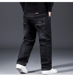 Fashion 10XL Oversize Jeans Men Fat Loose Trousers Casual Cargo Pants Jeans Men Black Baggy Jeans Comfortable Work Daily Jean...