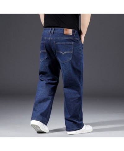 Fashion 10XL Oversize Jeans Men Fat Loose Trousers Casual Cargo Pants Jeans Men Black Baggy Jeans Comfortable Work Daily Jean...