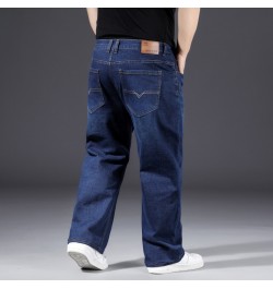 Fashion 10XL Oversize Jeans Men Fat Loose Trousers Casual Cargo Pants Jeans Men Black Baggy Jeans Comfortable Work Daily Jean...