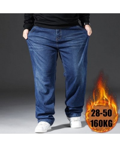 Fashion 10XL Oversize Jeans Men Fat Loose Trousers Casual Cargo Pants Jeans Men Black Baggy Jeans Comfortable Work Daily Jean...