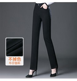 Black Jeans Women's Loose High Waist Slim Straight-leg Pants 2022 Spring and Autumn Women's Trousers High Waisted Jeans $66.1...