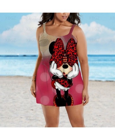 Summer Dresses Woman 2022 Plus Size Outfits Sexy Elegant Women Mickey Chic Dress Cartoon Print Sleeveless Sling Boho Hot $27....