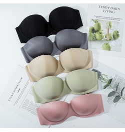 Women Sexy Strapless Bra Invisible Push Up Bras Wire Free Underwear Seamless Lingerie Soft Female Bralette Wedding Brassiere ...