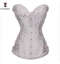 Corset Wholesale Price Corsets Women Overbust Lace Up Jacquard Floral Korset Outfit Plus Size Bustier Gothic $24.78 - Underwear