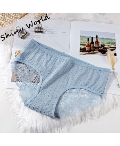 Women's Cotton Underwear Sexy Lace Panties Seamless Comfort Lingerie Sweet Hollow Out Panties For Women Mid-Rise Intimate $15...