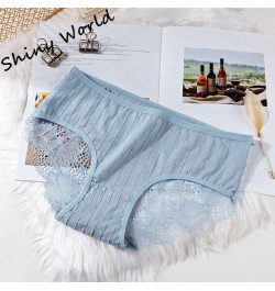 Women's Cotton Underwear Sexy Lace Panties Seamless Comfort Lingerie Sweet Hollow Out Panties For Women Mid-Rise Intimate $15...