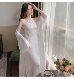 Women Pajamas Ice Silk Material Sleepwear Dresses Y2k Loungewear Top Women'S Home Clothes Sexy Nightwear Loose And Comfortabl...