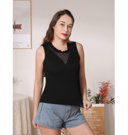 Knitted Women Tank Underwear Sexy Padded V Neck Backless Crop Camisole Female Sleeveless Solid Intimate Lingerie Tops $33.69 ...