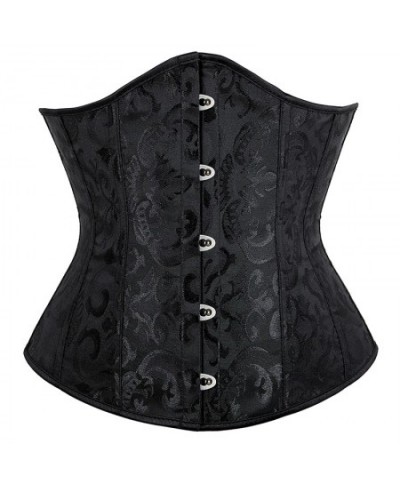 Plus Size Gothic Sexy Satin Underbust Corset Bustier Waist Cincher Slimming Body Shaper Corselete Lingerie Party Clubwear $37...