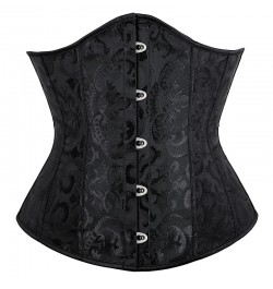 Plus Size Gothic Sexy Satin Underbust Corset Bustier Waist Cincher Slimming Body Shaper Corselete Lingerie Party Clubwear $37...