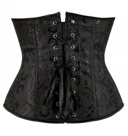 Plus Size Gothic Sexy Satin Underbust Corset Bustier Waist Cincher Slimming Body Shaper Corselete Lingerie Party Clubwear $37...