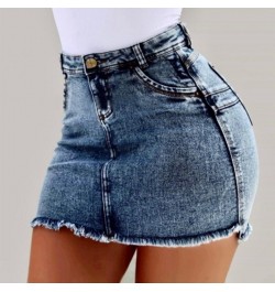 2023 New European and American Women's Denim Skirts Sexy High Waist Denim Hip Skirt Woman Y2k Black Skirt 4 Colors 6 Sizes $3...