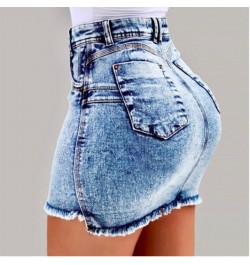 2023 New European and American Women's Denim Skirts Sexy High Waist Denim Hip Skirt Woman Y2k Black Skirt 4 Colors 6 Sizes $3...