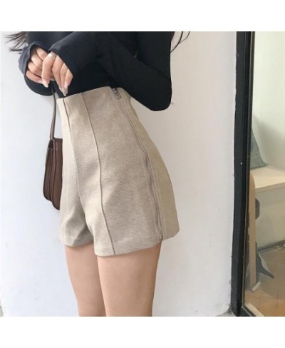 Shorts Women Design Zipper Cool Female High Waist Cozy Solid All Match Casual Fashion Korean Style Spring Autumn Streetwear I...