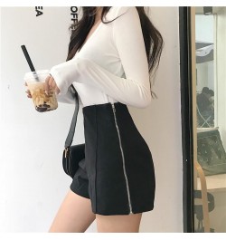 Shorts Women Design Zipper Cool Female High Waist Cozy Solid All Match Casual Fashion Korean Style Spring Autumn Streetwear I...