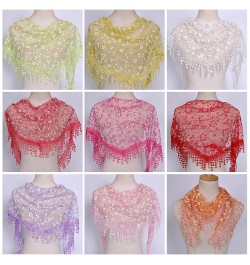 Women Triangle Wrap Fashion Lady Shawl Flower Lace Scarf Bandana Female Baby Tassel Shawls Scarves Summer Photo Prop $14.29 -...