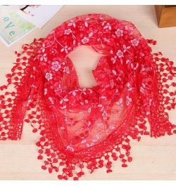 Women Triangle Wrap Fashion Lady Shawl Flower Lace Scarf Bandana Female Baby Tassel Shawls Scarves Summer Photo Prop $14.29 -...