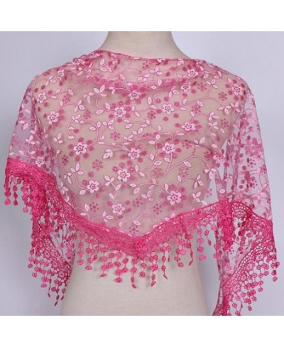 Women Triangle Wrap Fashion Lady Shawl Flower Lace Scarf Bandana Female Baby Tassel Shawls Scarves Summer Photo Prop $14.29 -...