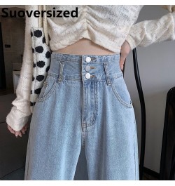 Oversized 5xl Baggy Wide Leg Jeans Spring Fall Fashion Streetwear Straight Trousers High Waist Casual Women's Denim Pantalone...