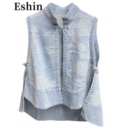 2023 Denim Vest Women's Net Printing Jacket TTrendy Fashion Infrared Wear Loose Summer Thin Section Outer Tops TH1337 $41.82 ...