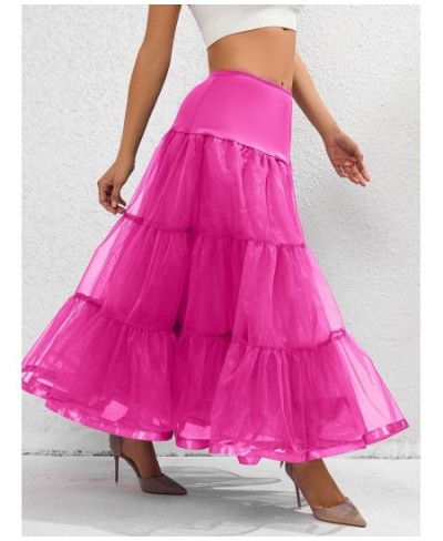 New Fashion Womens Ankle Length Petticoats Vintage Long Underskirt Crinoline Slips For Wedding Skin-Friendly S M L $35.17 - S...