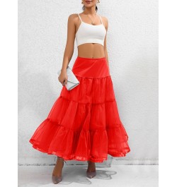 New Fashion Womens Ankle Length Petticoats Vintage Long Underskirt Crinoline Slips For Wedding Skin-Friendly S M L $35.17 - S...