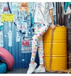 Women Leggings High Waist Cartoon Comic Beauty Print Trousers Soft Female Casual Elastic Pant $17.90 - Bottoms