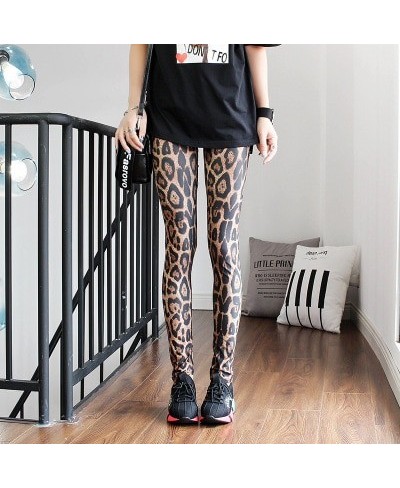 Women Leggings High Waist Cartoon Comic Beauty Print Trousers Soft Female Casual Elastic Pant $17.90 - Bottoms