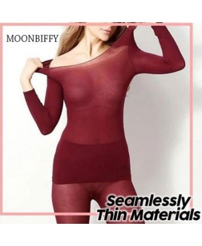 Thermal Underwear For Women Sexy Warm Long Johns For Women Seamless Winter Thermal Underwear Set Warm Thermos Clothing $19.14...