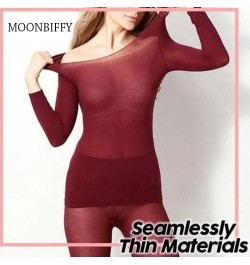 Thermal Underwear For Women Sexy Warm Long Johns For Women Seamless Winter Thermal Underwear Set Warm Thermos Clothing $19.14...