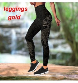 Vikings - Munin Raven Print Gothic Style Yoga Suit Gym Wear Hollow-Out Tank Tops Sexy Leggings Skinny Pants Combo $30.40 - Bo...