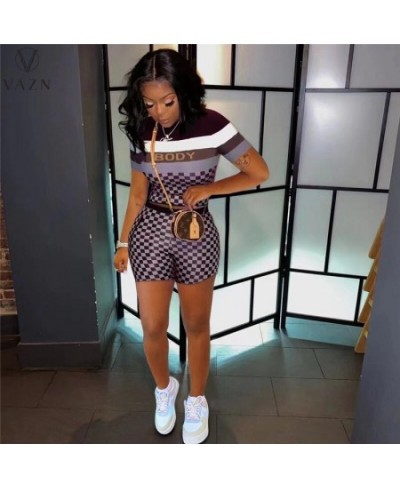 2022 INS Regular Shirt&Short Casual Free Suitable Tracksuits Round Neck Short Sleeve + Short Pants Slim Women 2 Piece Set $35...