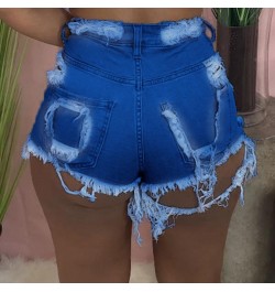 Fashion Sexy High Waist Ladies Denim Shorts 2023 Summer New Women's Ripped Hollow Out Hole Streetwear Plus Size Shorts Jeans ...