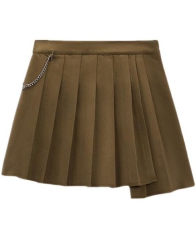 2731358 HALF SKIRT SHORT JK UNIFORM WOMEN'S WIDE PLEATED MINI SKIRT 02731358707 $51.38 - Skirts