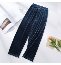 Spring Sleep Bottoms Women Sweet Chic Solid Plus Size Females All-match Elastic Waist Retro Casual Velour Trouser L-3XL $22.1...