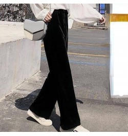 Spring Sleep Bottoms Women Sweet Chic Solid Plus Size Females All-match Elastic Waist Retro Casual Velour Trouser L-3XL $22.1...