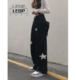 Y2K Retro Streetwear Star Pattern Black Jeans Ladies Gothic Punk Retro Print Casual Pants Loose Comfortable Ladies Jeans $38....