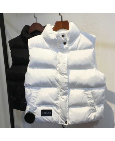 Vest Women Sleeveless Jacket Fall Short Coat Women Waistcoat Female Body Warmer Ladies White Vest Witner Chalecos Para Mujer ...