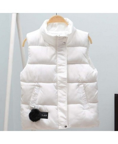 Vest Women Sleeveless Jacket Fall Short Coat Women Waistcoat Female Body Warmer Ladies White Vest Witner Chalecos Para Mujer ...