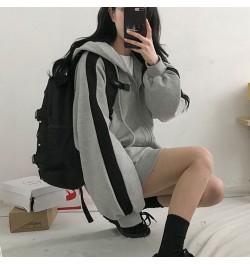 Oversized Hoodies Zip Up Hooded Sweatshirt Woman 2023 Spring Autumn Long Sleeve Tops Zipper Coat Korean BF Style Sweatshirts ...