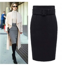 2023 New Fashion Dress Autumn Winter Cotton Plus Size High Waist Casual Midi Pencil Skirt Women Skirts Female $39.20 - Bottoms