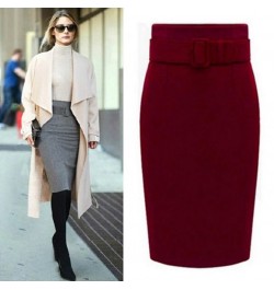 2023 New Fashion Dress Autumn Winter Cotton Plus Size High Waist Casual Midi Pencil Skirt Women Skirts Female $39.20 - Bottoms