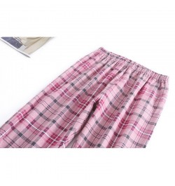 2023 Spring Autumn Women Casual Plaid Pajama sets Female 100% Cotton Sleepwear suit Women Turn-down Collar Shirt & Pants $50....