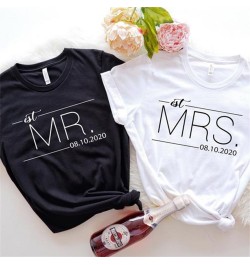 MR MRS Shirts Women Valentine Lover Stylish T-shirt Aesthetic Streetwear Fashion Tshirt Girl Tops H7HE $21.29 - Tops & Tees