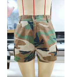 Trendy Women Fashion Pockets Camouflage Cargo Pants 2022 Street Wear Matching Casual Camo Ripped Shorts Track Women $41.28 - ...