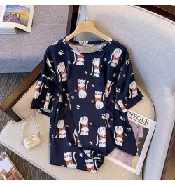 Plus Size 7XL 180KG Summer Women Sleepwear Sets For Women Cartoon Pajamas Short Sleeve tops and Shorts Femme Pajamas Set $40....