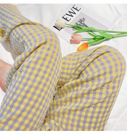 Sleep Bottoms Women Retro Plaid Harajuku Chic Breathable Autumn Fashion Sleepwear Ins Minimalist Homewear Lounge Basic Soft $...