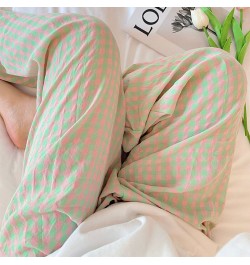 Sleep Bottoms Women Retro Plaid Harajuku Chic Breathable Autumn Fashion Sleepwear Ins Minimalist Homewear Lounge Basic Soft $...